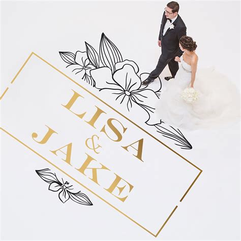 Dance Floor Decal Wedding Floor Decal Vinyl Floor Decals Wedding Decor ...