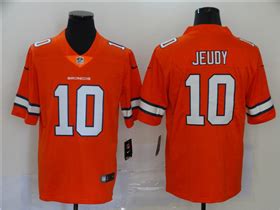 Denver Broncos #10 Jerry Jeudy Orange Color Rush Limited Jersey - TTE Trading.,Ltd [tteroom]