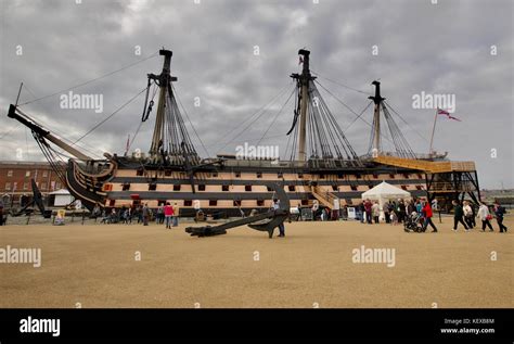 HMS Victory one of the many tourist attractions at Portsmouth ...