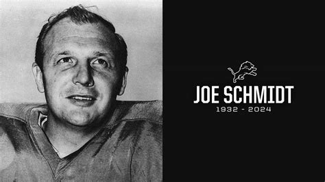 Detroit Lions Pro Football Hall of Famer Joe Schmidt passes away at age 92