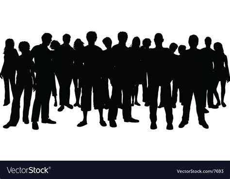 Crowd of people Royalty Free Vector Image - VectorStock