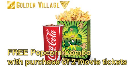 Golden Village: FREE Popcorn Combo with purchase of 2 movie tickets 2 – 30 Sep 2015 | SGDtips