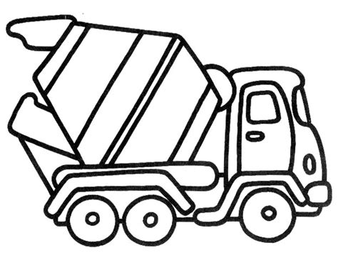 Cement Mixer Truck Printable Colouring Page | eColoringPage.com ...