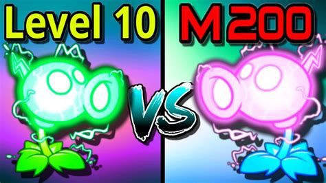 Compare Mastery 200 vs Level 10 Electric Peashooter Plants vs. Zombies ...