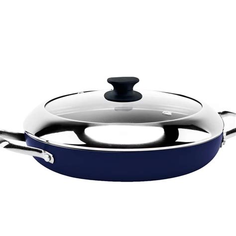 Blue Diamond Cookware Grill Genie 11 In. Round Pan With Dome Lid | Fry ...