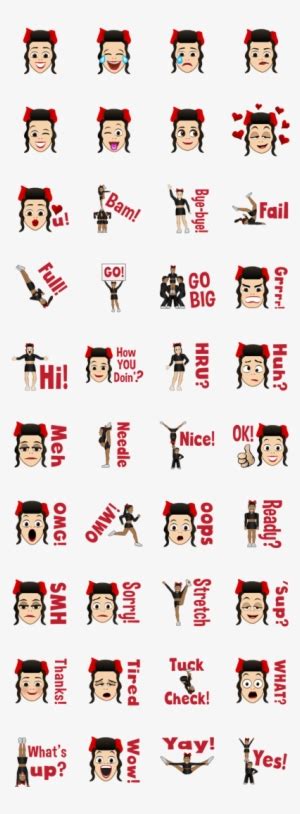 Cheermoji Cheerleader Emoji - Sticker Transparent PNG - 420x1121 - Free ...