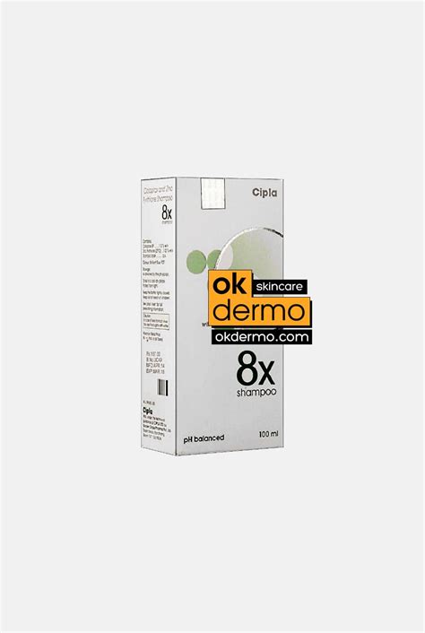 Ciclopirox Olamine 1% + Zinc Pyrithione 1% Antifungal Shampoo 8X® 100ml | OKDERMO®