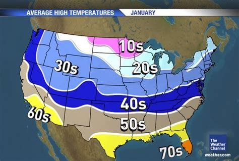 January Average High Temps | Travel trailer floor plans, Planning maps, Map