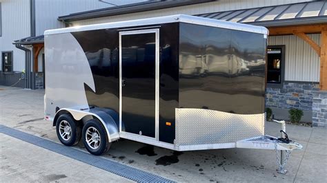 2021 Neo 7x12' NAMR Aluminum Enclosed Motorcycle Trailer - YouTube