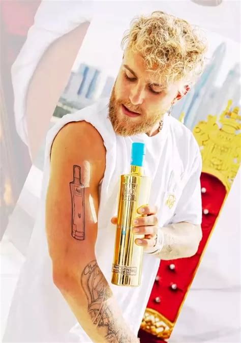 Jake Paul's £200k tattoo of vodka owned by millionaire ball boy ...