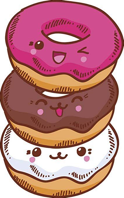 Donuts! | Donut cartoon, Donut drawing, Cute donuts