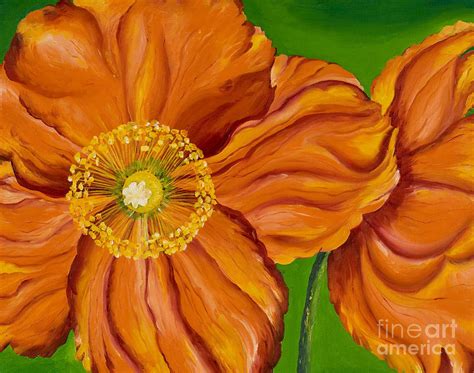 Orange Poppies Painting by Sweta Prasad