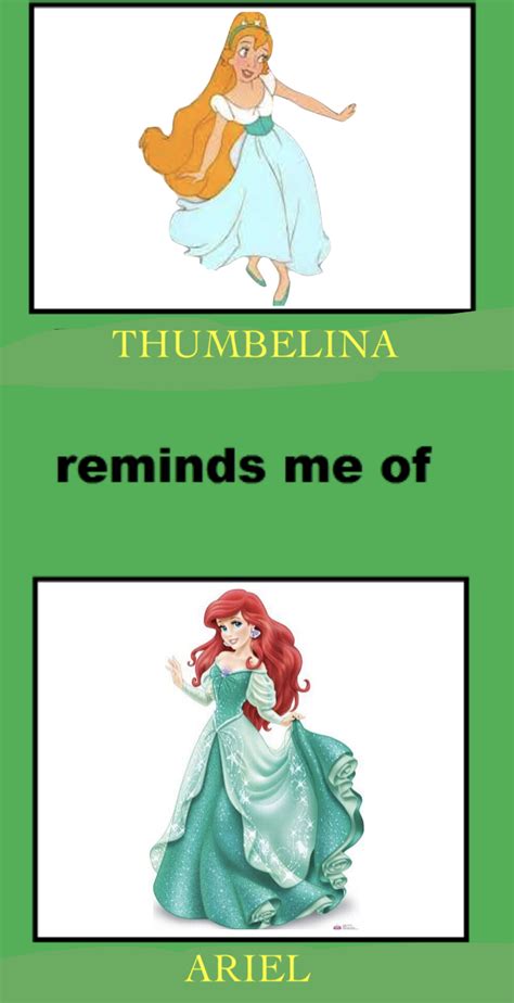 Thumbelina Reminds Me of Ariel by smochdar on DeviantArt