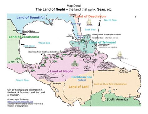 The Book of Mormon geography lands and map with DNA evidenceThe Book of Mormon Geography