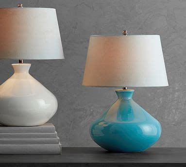 Cerena Ceramic Round Table Lamps | Pottery Barn