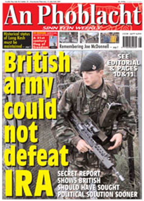 'Operation Banner' : British army did not and could not defeat the IRA | An Phoblacht