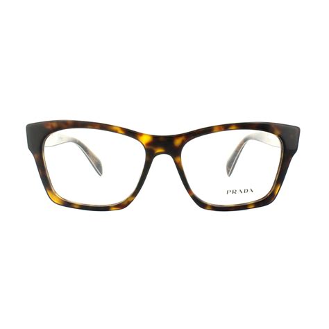 Prada Glasses Frames PR 22SV 2AU1O1 Havana Womens 54mm | eBay