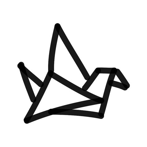 Origami Crane Vector SVG Icon - SVG Repo