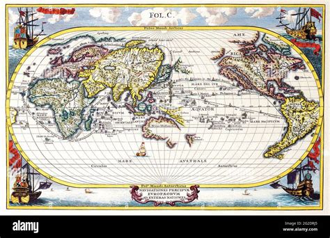 Antique Map of the World, Map of the World, Map Print, Vintage Map, Old ...