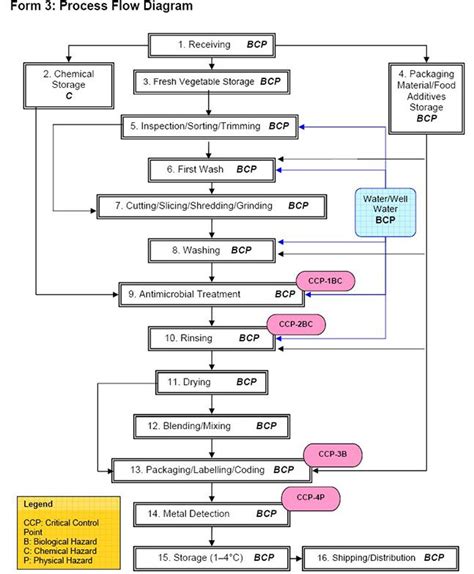 Haccp Flow Chart Template