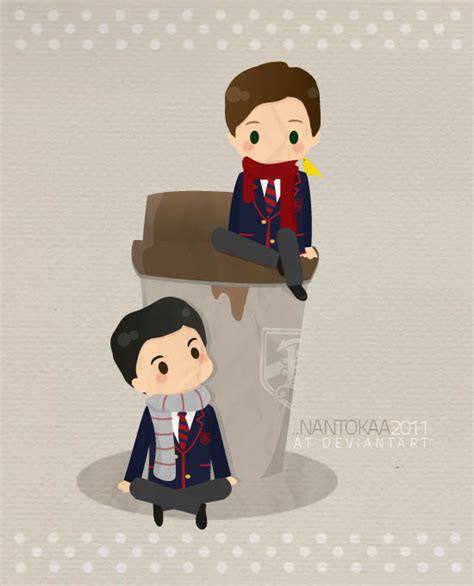 chibi glee: klaine's coffee by nantokaa on DeviantArt