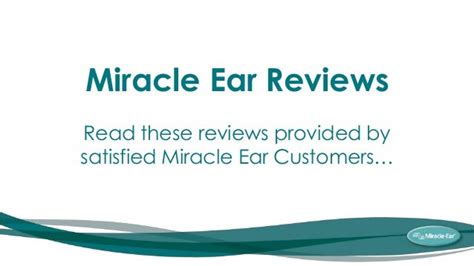 Miracle Ear Reviews