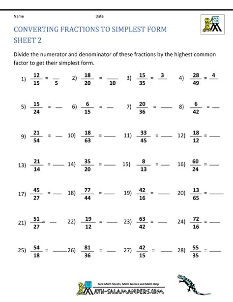 How to Simplify Fractions