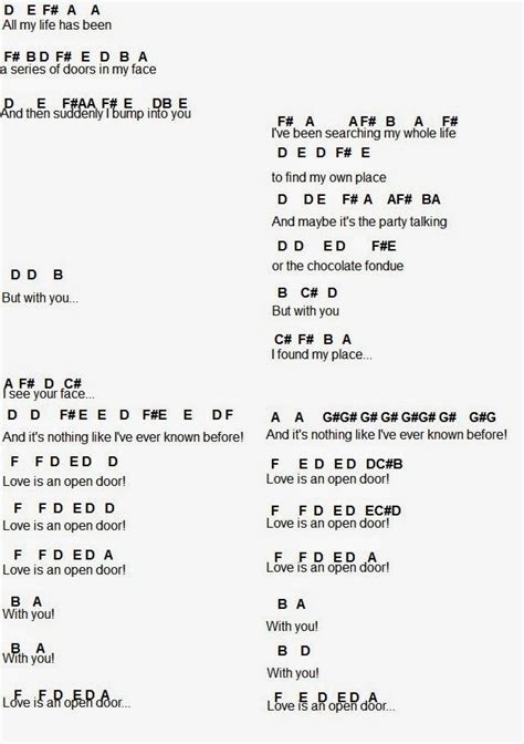 Flute Sheet Music: Love Is An Open Door | Flute sheet music, Piano ...