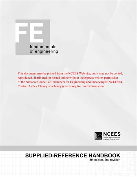 FE Handbook