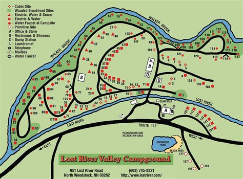 Lost River Valley Campground: Site Map & Rules | Lost river, Campsite, Campground