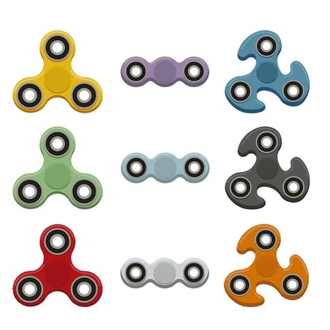 Free Vector | Fidget spinner collection