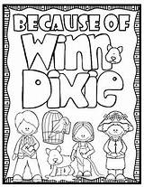Because of Winn Dixie Text Title Summary Graphic Organizer Booklet sketch template