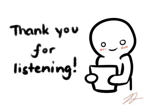 'Thank you for listening' card by LyraEri on DeviantArt | Thank you for listening, Thank you for ...