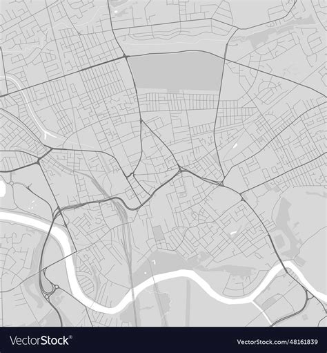 Map of preston england Royalty Free Vector Image