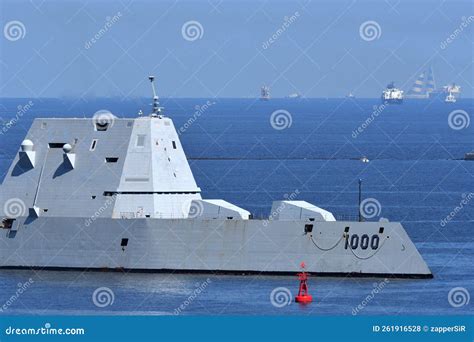 US Navy USS Zumwalt (DDG-1000), Zumwalt-class Destroyer. Editorial ...