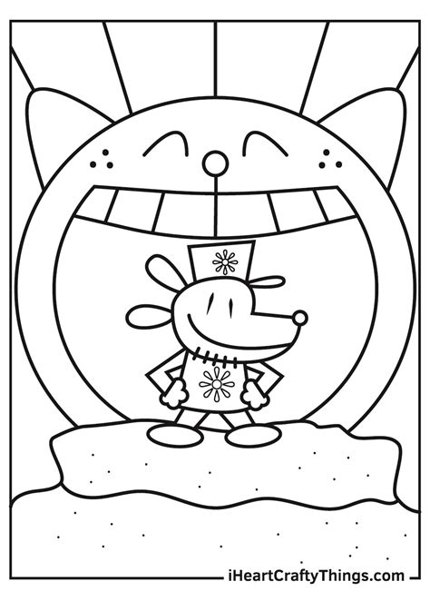 Dog Man Pages Coloring Pages