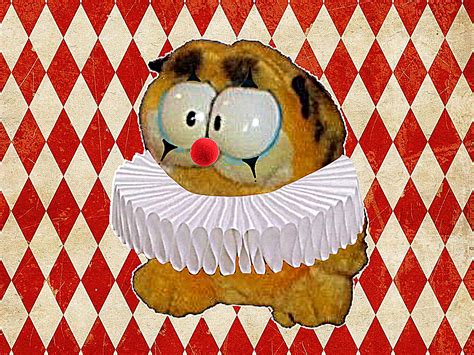 Clown garfield plushie | Garfield images, Cute clown, Clown