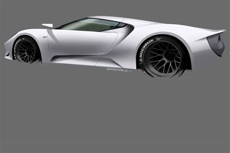 Ford gt, Automotive design, Design sketch