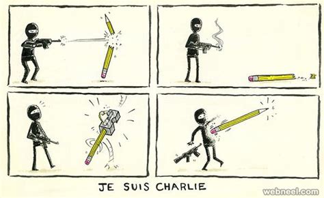 Cartoonists pay Tribute to Charlie Hebdo attack victims - 25 Cartoons