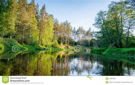 River reflection stock image. Image of reflected, hill - 54859395