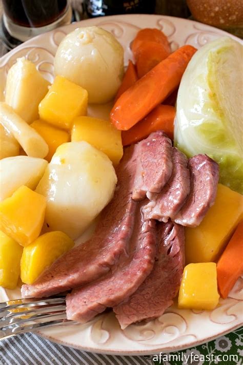 New England Boiled Dinner (Corned Beef and Cabbage) - A Family Feast