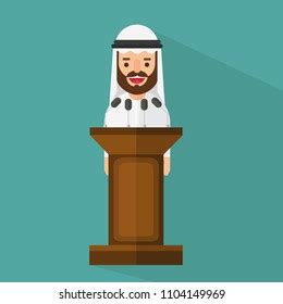 Saudi Arab Man Vector Character Wearing Stock Vector (Royalty Free) 463545041