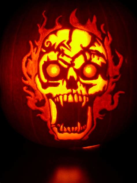 30+ Scary Skull Pumpkin Carving