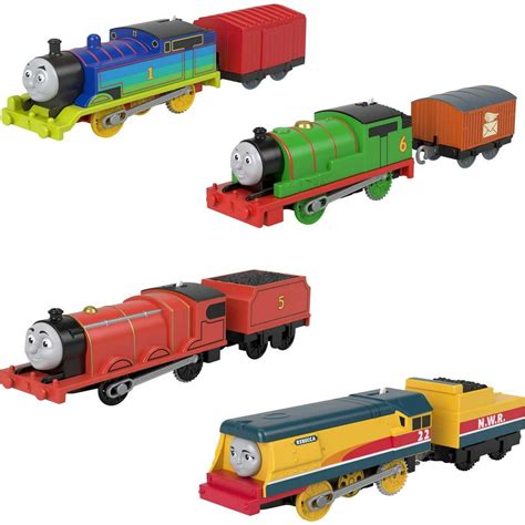 Thomas & Friends Thomas, Percy, James & Rebecca Train Engine Set ...