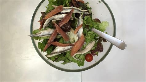 Anchovy Salad with Olives & Cherry Tomatoes | Simple. Tasty. Good.