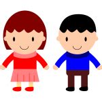 Amish couple drawing | Free SVG