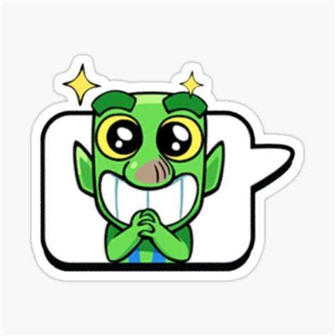 "Clash Royale - Happy Goblin Emote" Sticker by Ratenight | Redbubble