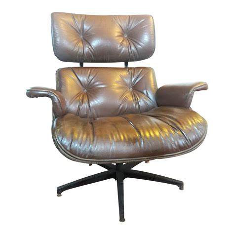 Vintage Eames Style Lounge Chair | Chairish