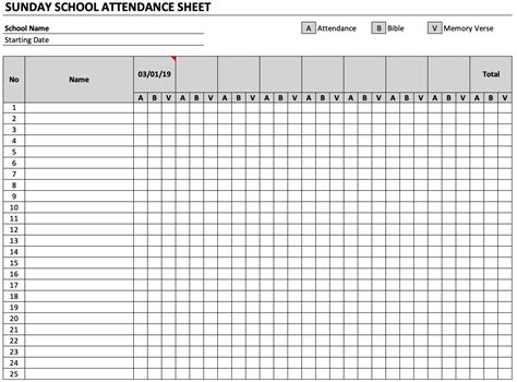 Free student attendance excel template - bxebrowser