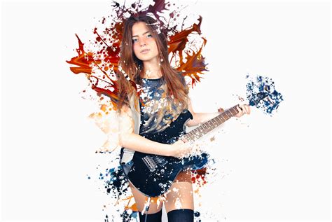 Karya photoshop: Tutorial Photoshop: How to Create Splatter Effect from a Photo